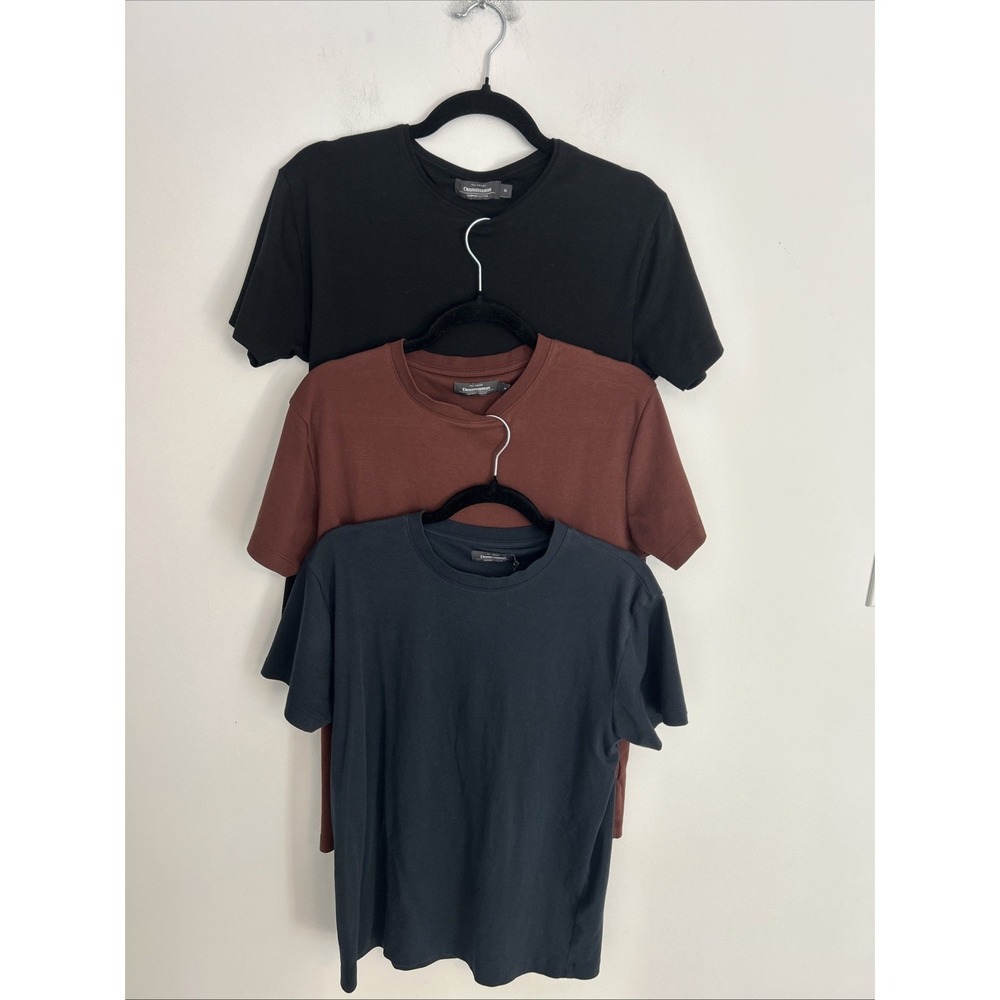 Dressmann of Norway Lot of 3  Men's Medium Short Sleeve T-Shirts Supima Cotton‎